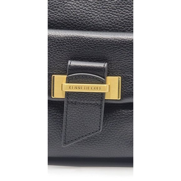 New Kenneth Cole New York Black Crosby Leather Crossbody $85.00 - Picture 2 of 4